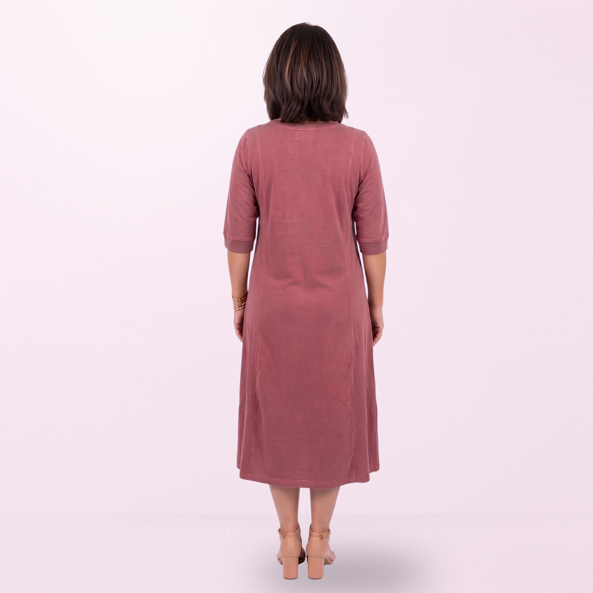 Vestido Helena - Meia Manga 100% Algodão